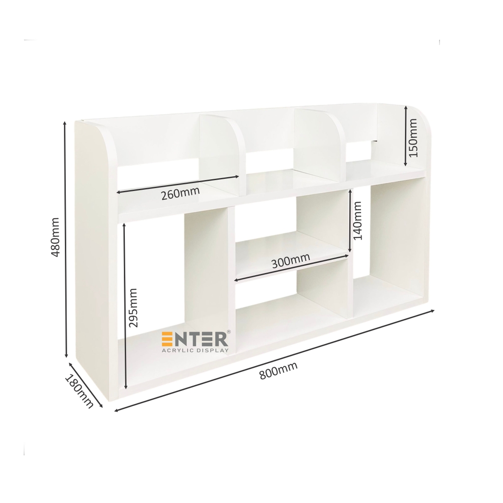 Kệ sách để bàn gỗ Enter KG507 80x18x48cm