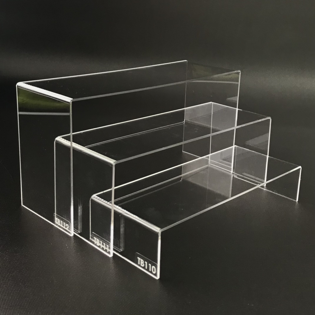 Kệ trưng bày mica 3 mặt uốn Enter TB110 200x80x40mm mica dày 2mm, Kệ livestream, Kệ mica chữ U trong suốt để đồ đa năng (20)