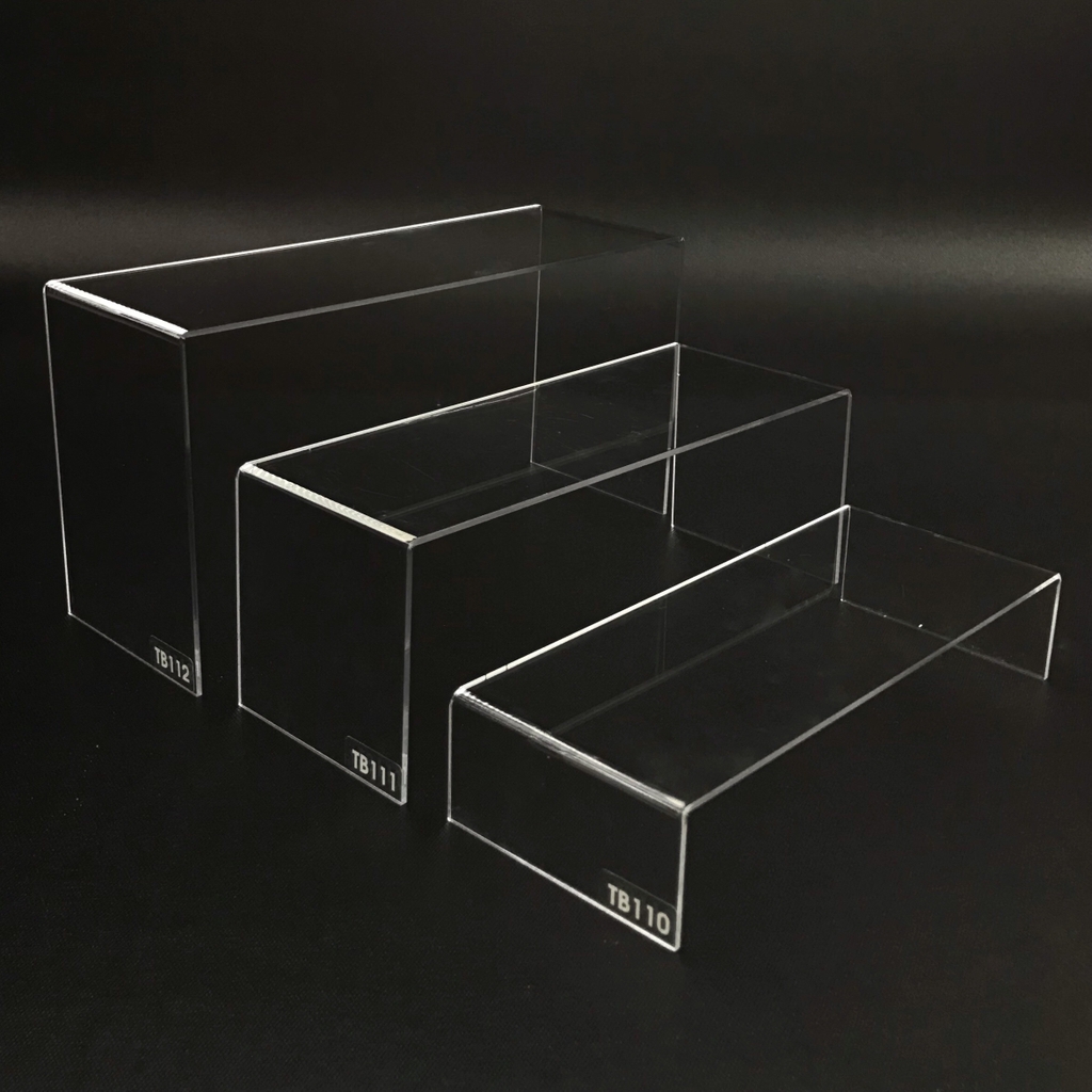 Kệ trưng bày mica 3 mặt uốn Enter TB131 200x80x80mm mica dày 3mm, Kệ livestream, Kệ mica chữ U trong suốt để đồ đa năng (20)