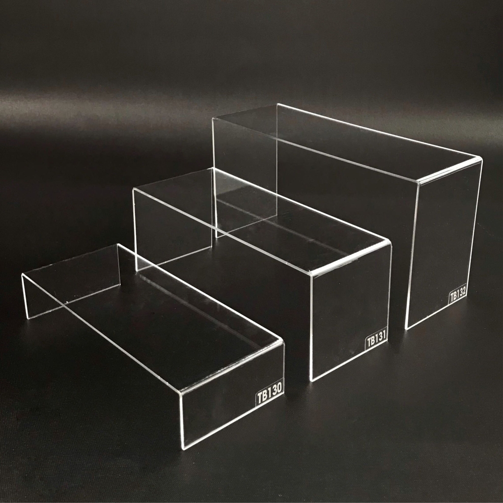 Kệ trưng bày mica 3 mặt uốn Enter TB132 200x80x120mm mica dày 3mm, Kệ livestream, Kệ mica chữ U trong suốt để đồ đa năng (20)