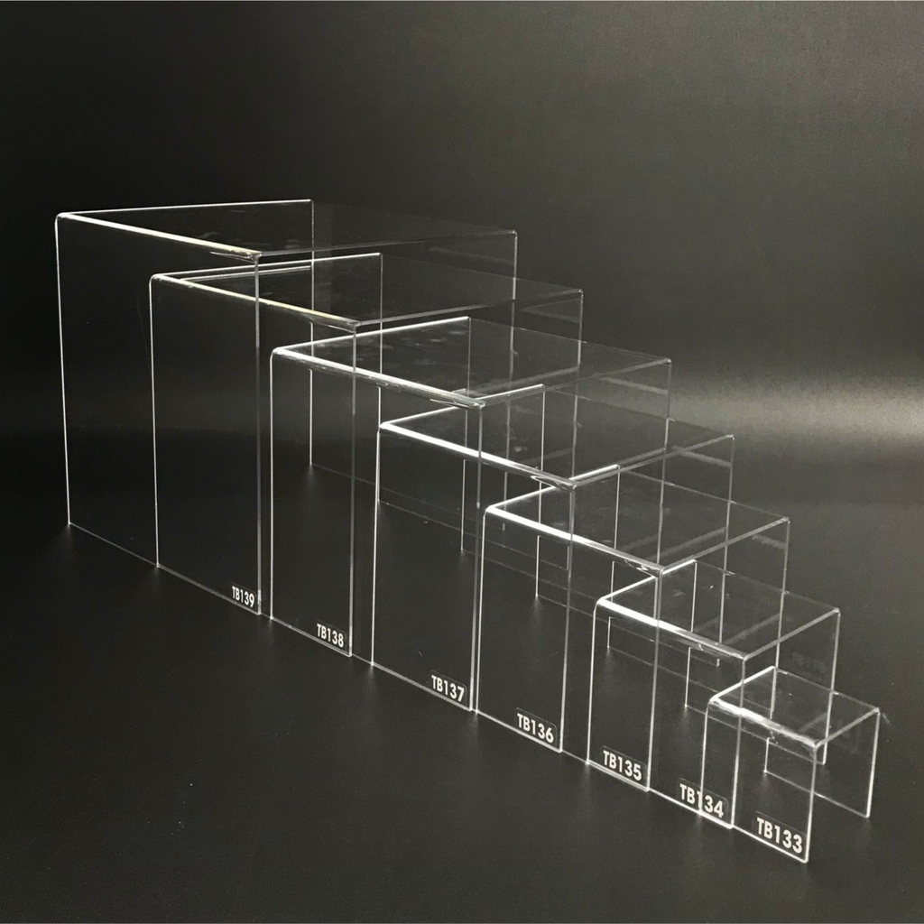 Kệ trưng bày mica 3 mặt uốn Enter TB137 150x150x150mm mica dày 3mm, Kệ livestream, Kệ mica chữ U trong suốt để đồ đa năng (20)