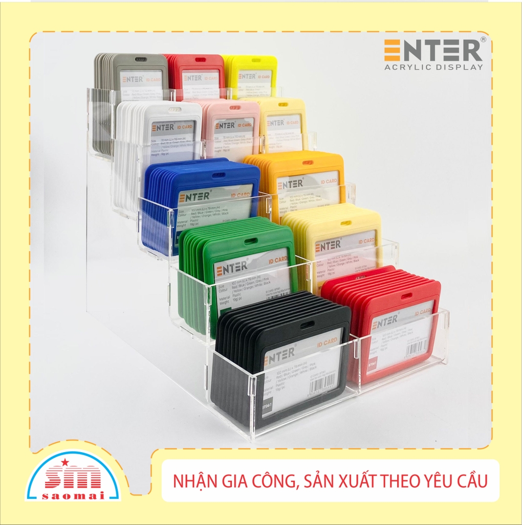 Kệ trưng bày bảng tên mica Enter TBNS14 5 tầng 234x295x250mm