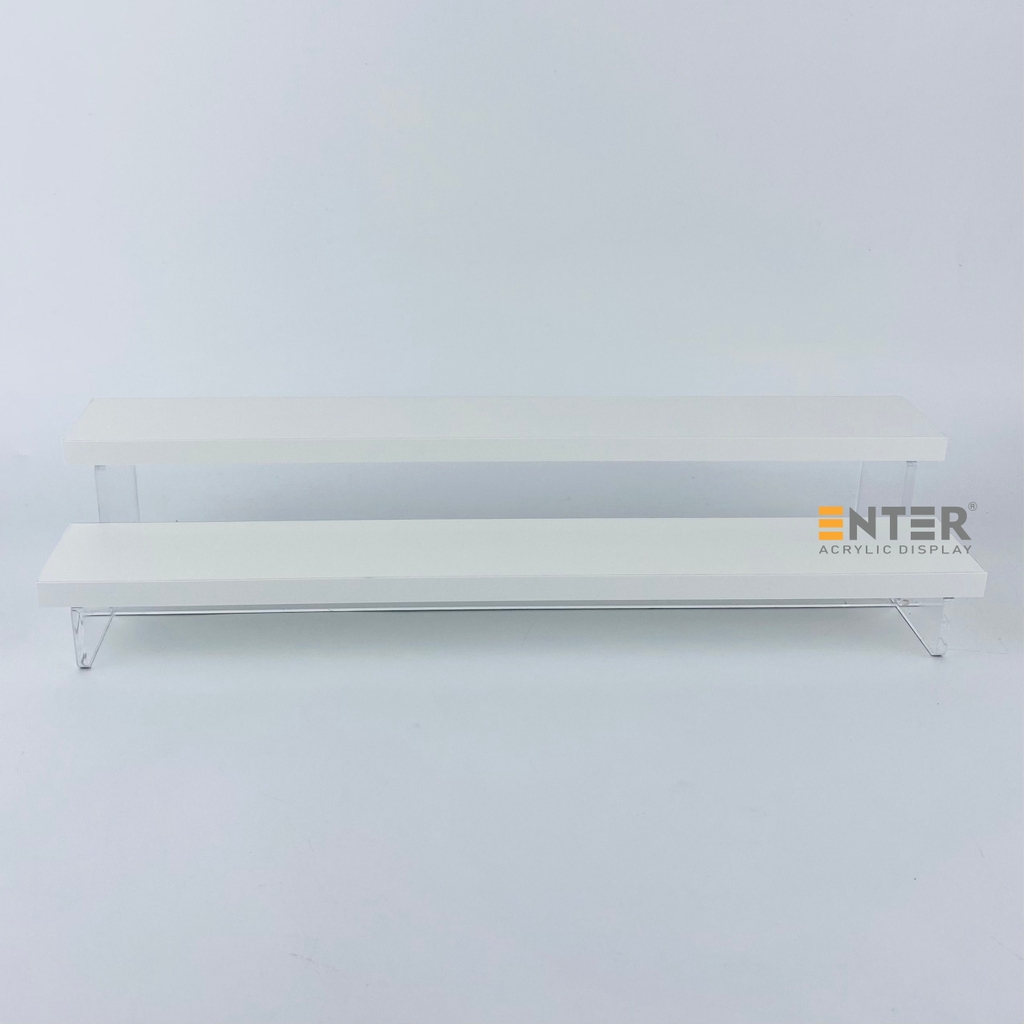 Kệ trưng bày Enter TB214 2 tầng 400x112x83mm, Kệ bậc thang để bàn, Kệ trưng bày nước hoa, mô hình