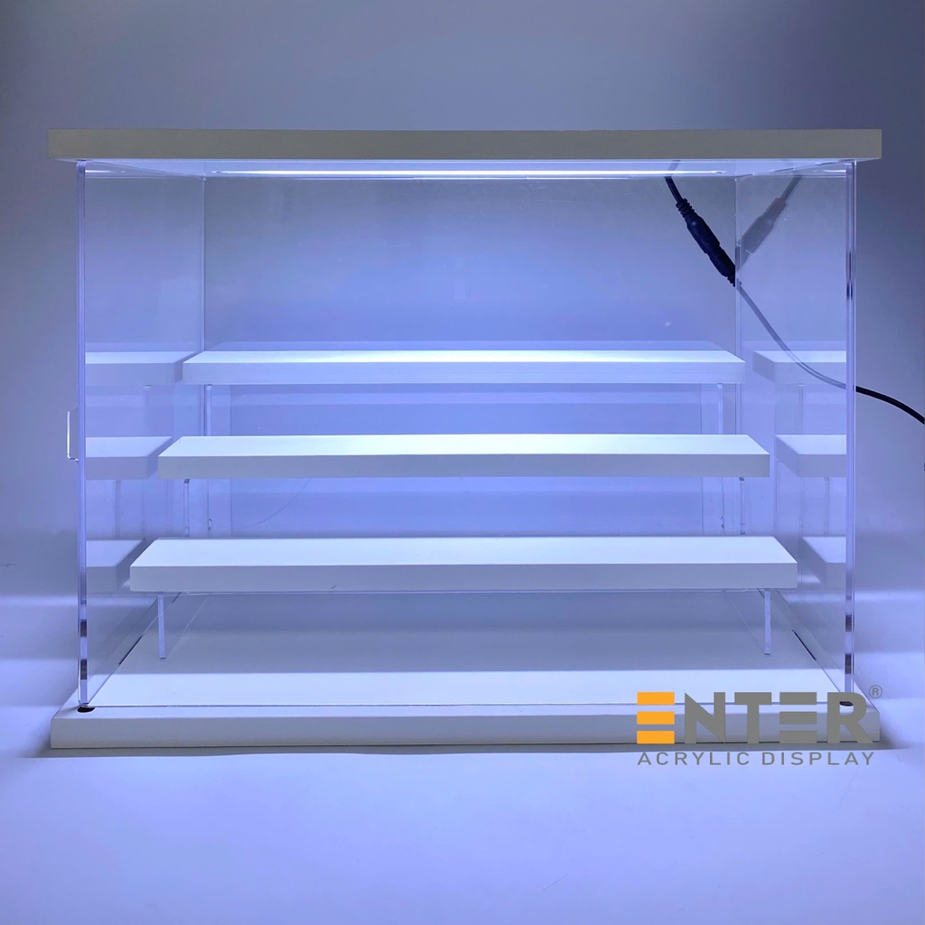 Hộp trưng bày Enter TB311 3 tầng 33x21x25cm có đèn