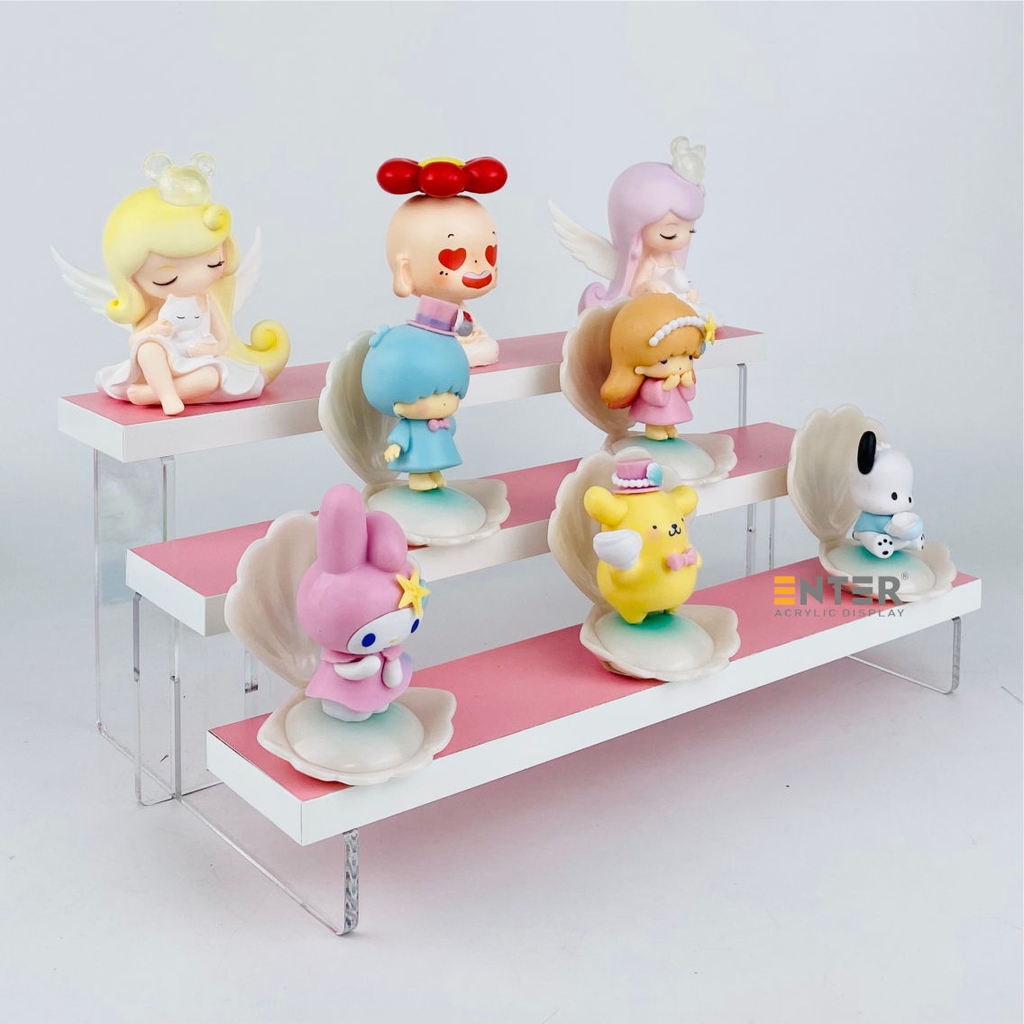 Kệ trưng bày Enter TB313 3 tầng 300x168x123mm, Kệ bậc thang để bàn, Kệ trưng bày nước hoa, mô hình