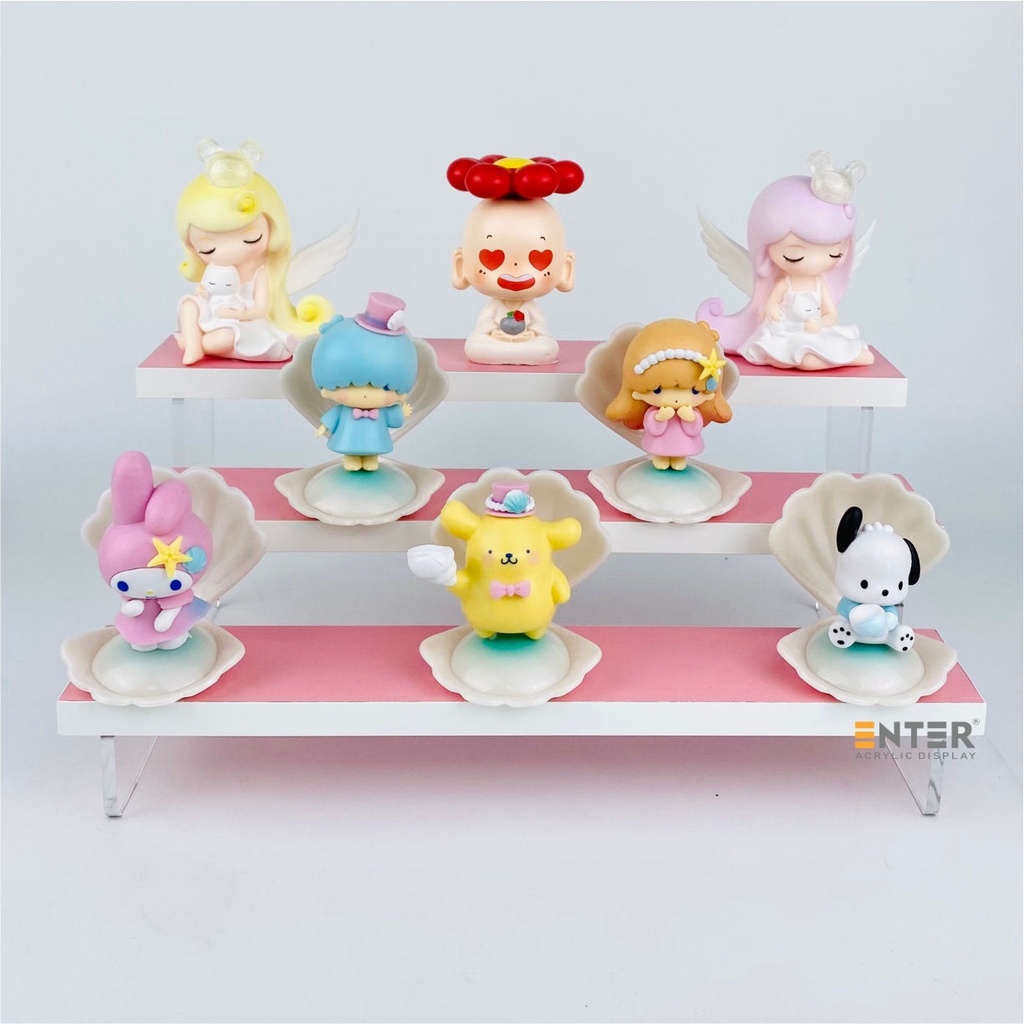 Kệ trưng bày Enter TB313 3 tầng 300x168x123mm, Kệ bậc thang để bàn, Kệ trưng bày nước hoa, mô hình