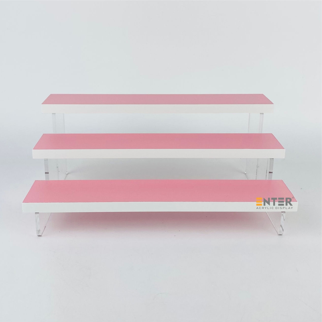 Kệ trưng bày Enter TB313 3 tầng 300x168x123mm, Kệ bậc thang để bàn, Kệ trưng bày nước hoa, mô hình