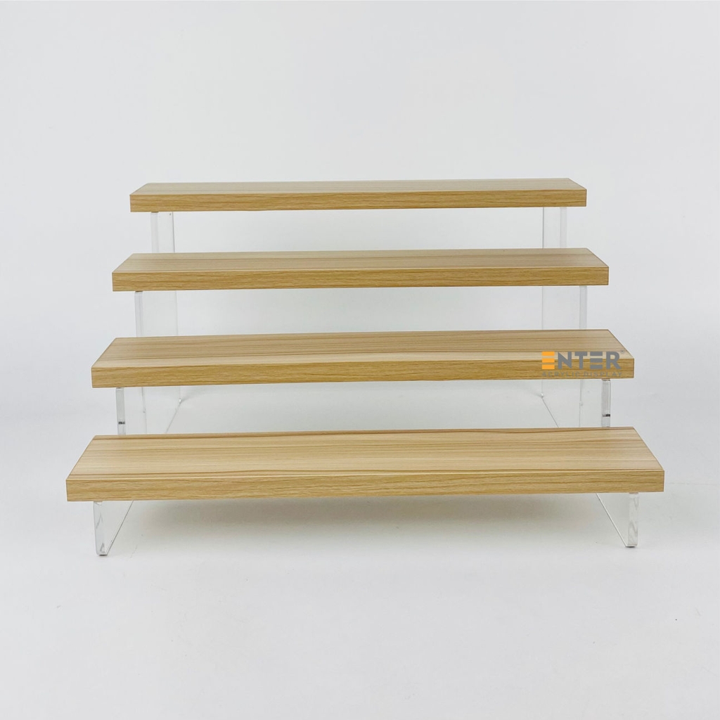 Kệ trưng bày Enter TB413 4 tầng 300x224x163mm, Kệ bậc thang để bàn, Kệ trưng bày nước hoa, mô hình