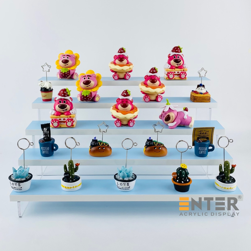 Kệ trưng bày Enter TB514 5 tầng 400x280x203mm, Kệ bậc thang để bàn, Kệ trưng bày nước hoa, mô hình