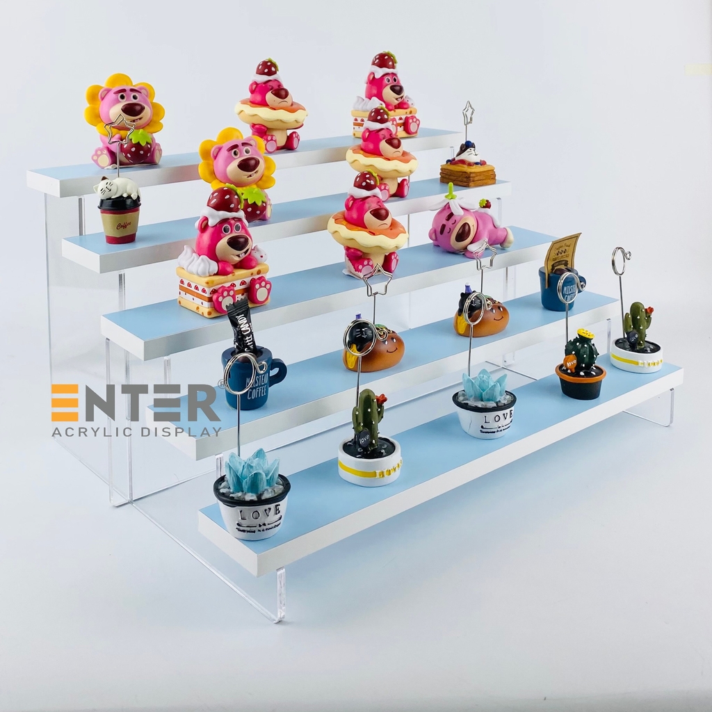 Kệ trưng bày Enter TB514 5 tầng 400x280x203mm, Kệ bậc thang để bàn, Kệ trưng bày nước hoa, mô hình