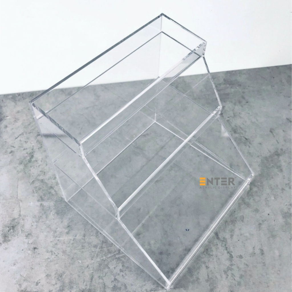 Kệ trưng bày gôm mica Enter TBNS19 3 tầng 29x27x29cm, Kệ mica