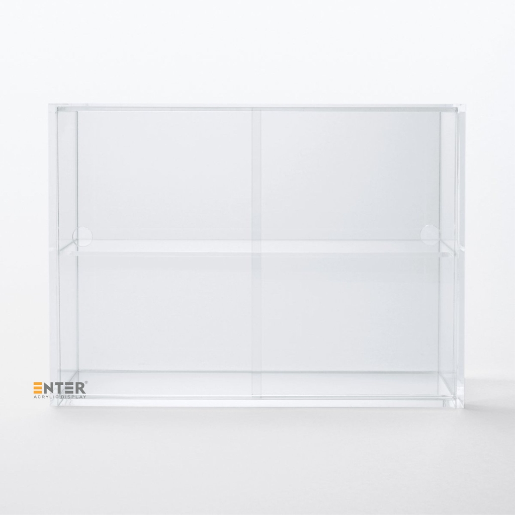Kệ trưng bày mica Enter TB701 250x85x165mm 2 tầng cửa lùa