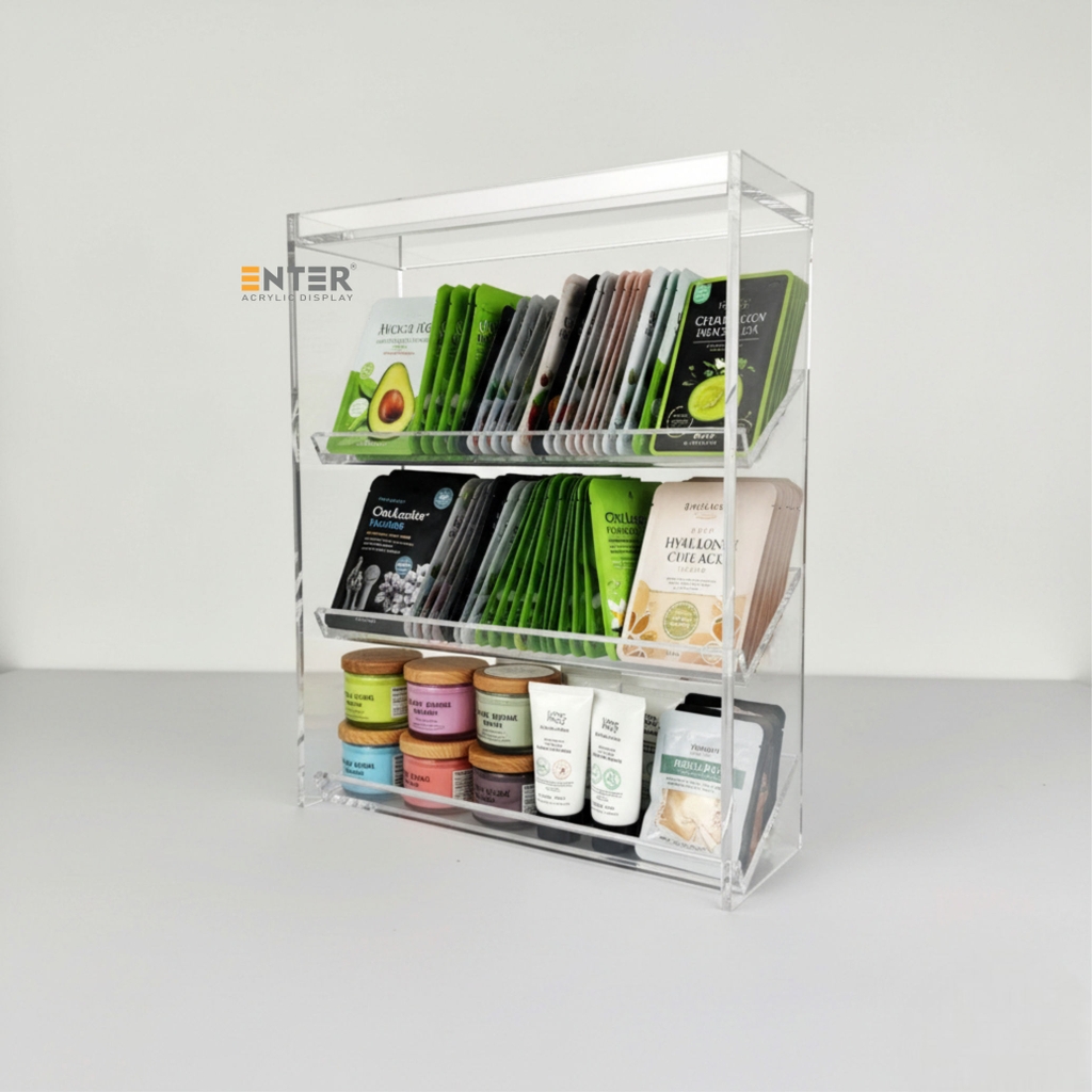 Kệ trưng bày mica Enter TB801 175x65x230mm 4 tầng