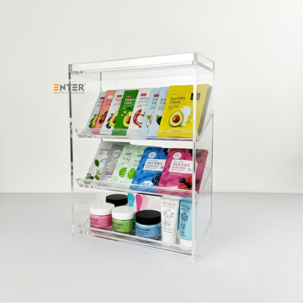 Kệ trưng bày mica Enter TB801 175x65x230mm 4 tầng
