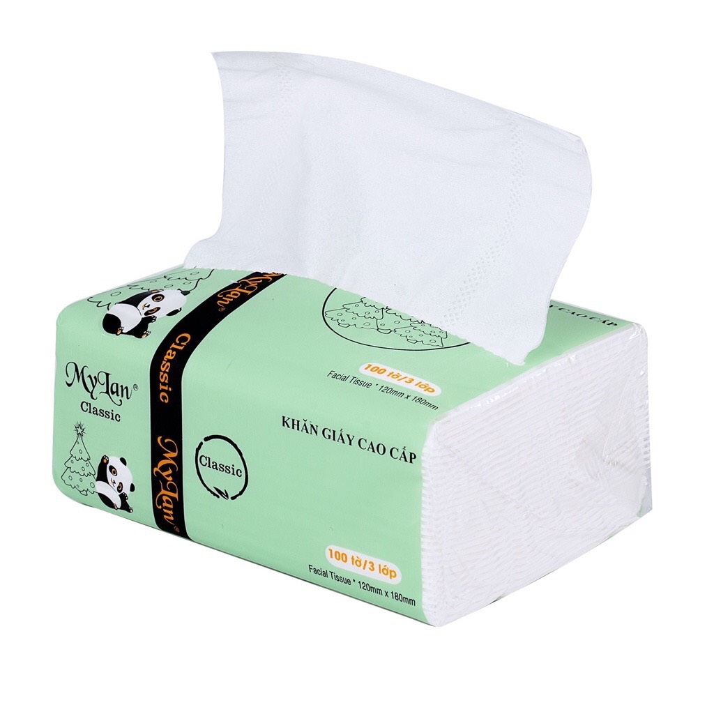 Khăn giấy MyLan gấu trúc 300 tờ (10/100)