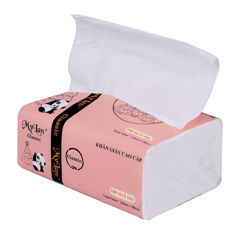 Khăn giấy MyLan gấu trúc 300 tờ (10/100)