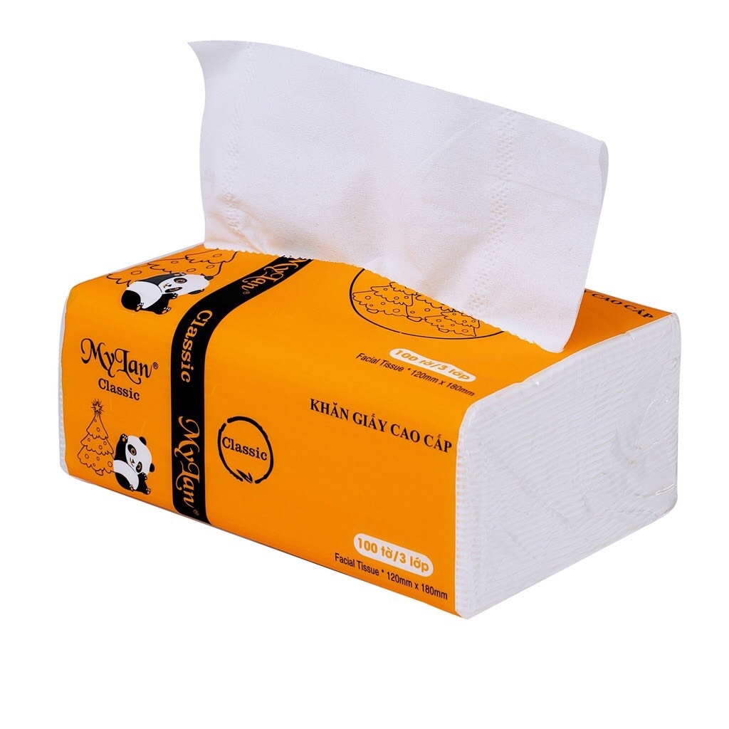 Khăn giấy MyLan gấu trúc 300 tờ (10/100)