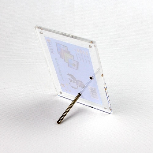 Khung hình mica cao cấp Enter FR04 150x200mm mica 5mmx2, Khung ảnh để bàn chân inox, Khung bằng khen (10)