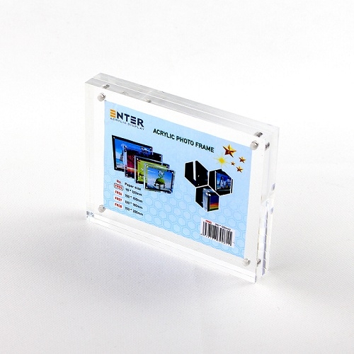 Khung hình mica cao cấp Enter FR07 130x180mm mica 10mmx2, Khung ảnh để bàn nam châm, Khung bằng khen (10)