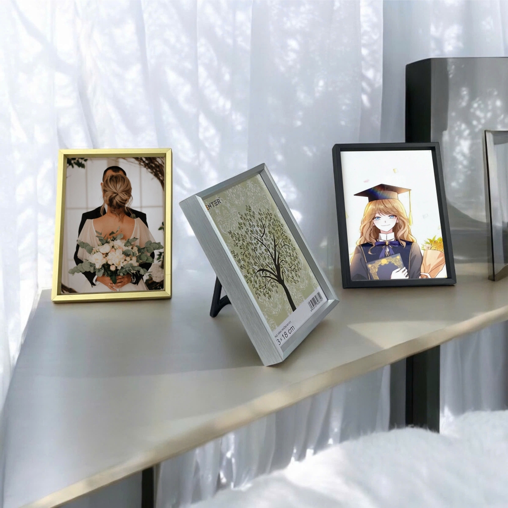 Khung hình nhôm Enter KH101 13x18cm