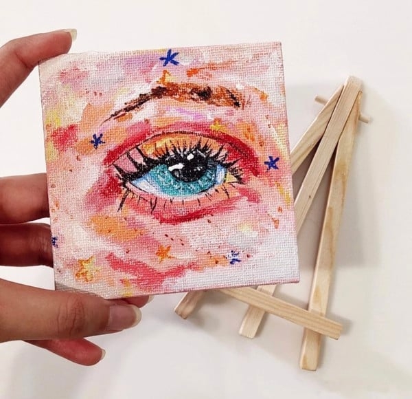 Khung vẽ tranh Canvas kèm giá vẽ Mont Marte MEA0018 6x8cm