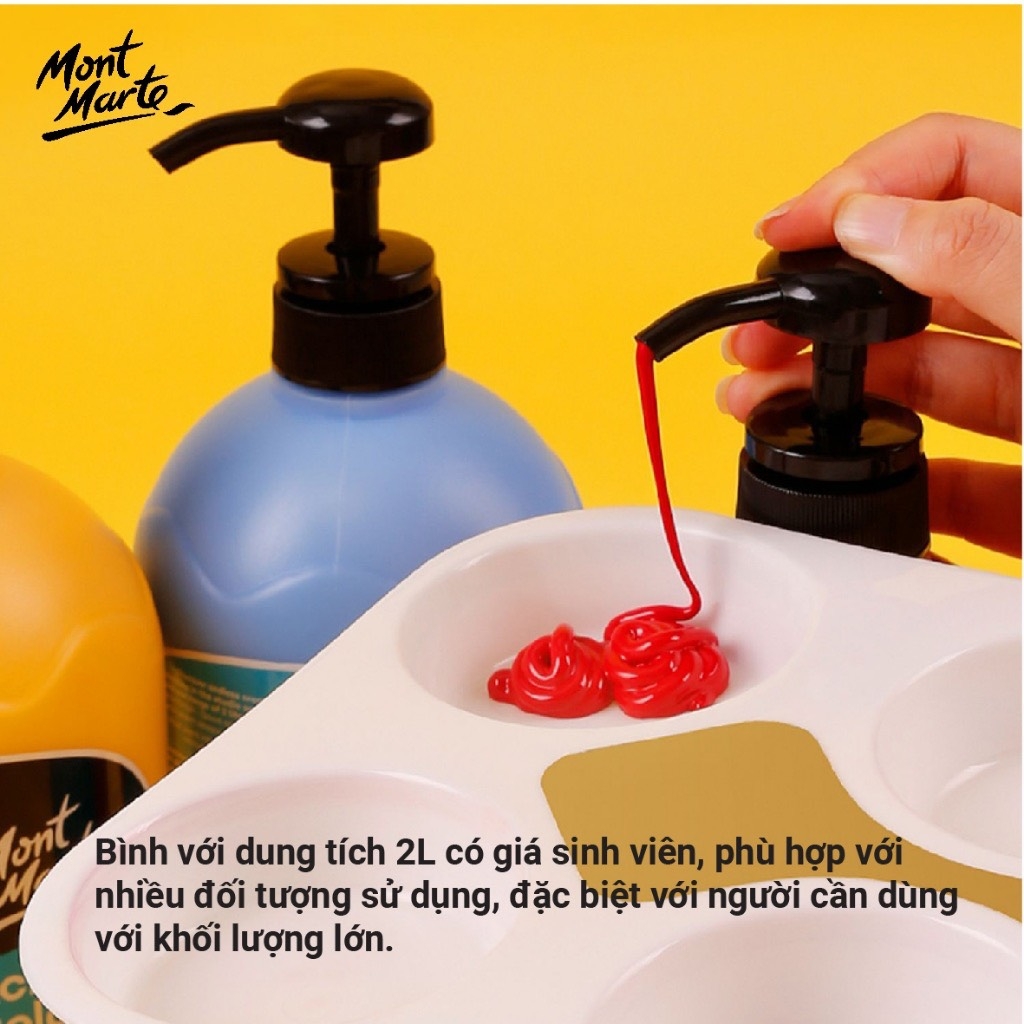 Màu nước Acrylic Mont Marte 1000ml (6)