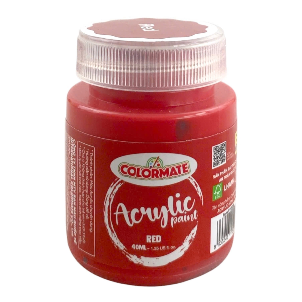Màu nước Colormate Acrylic 40ml