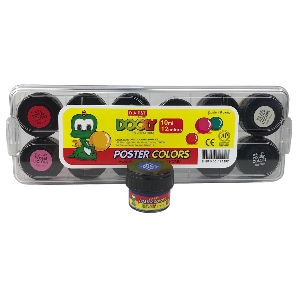 Màu nước D.A P&T Dooly 10ml 12 màu