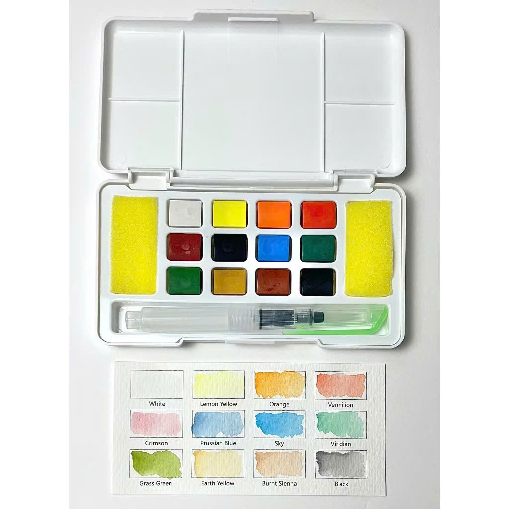 Màu nước Happy, Màu nước dạng nén, Watercolor