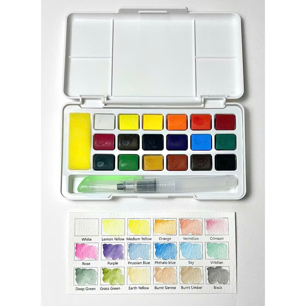 Màu nước Happy, Màu nước dạng nén, Watercolor