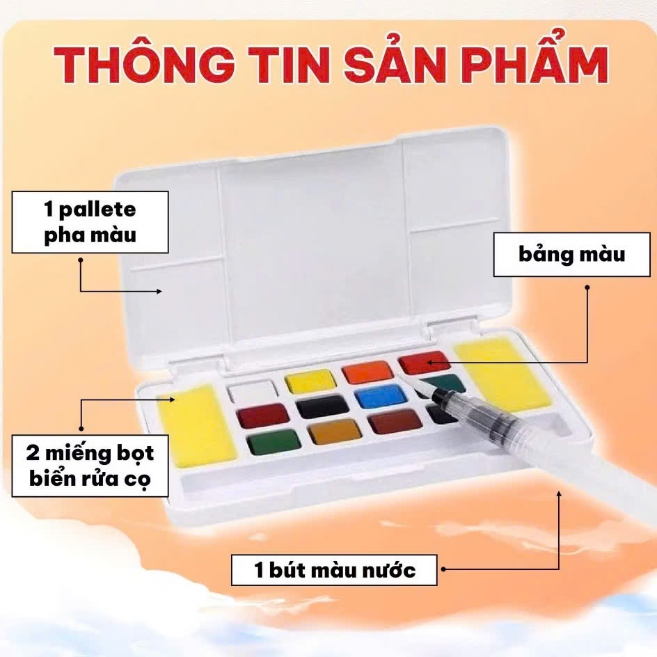 Màu nước Happy, Màu nước dạng nén, Watercolor