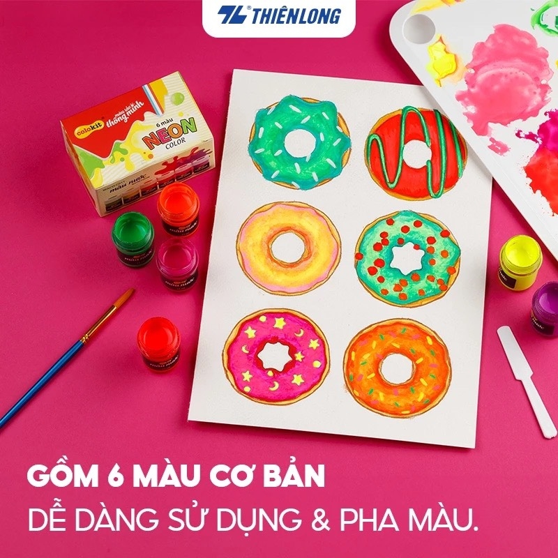Màu nước TL Colokit WACO-C011 6 màu neon (60)