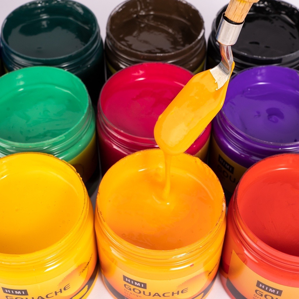 Màu vẽ Himi Gouache 200ml (12)