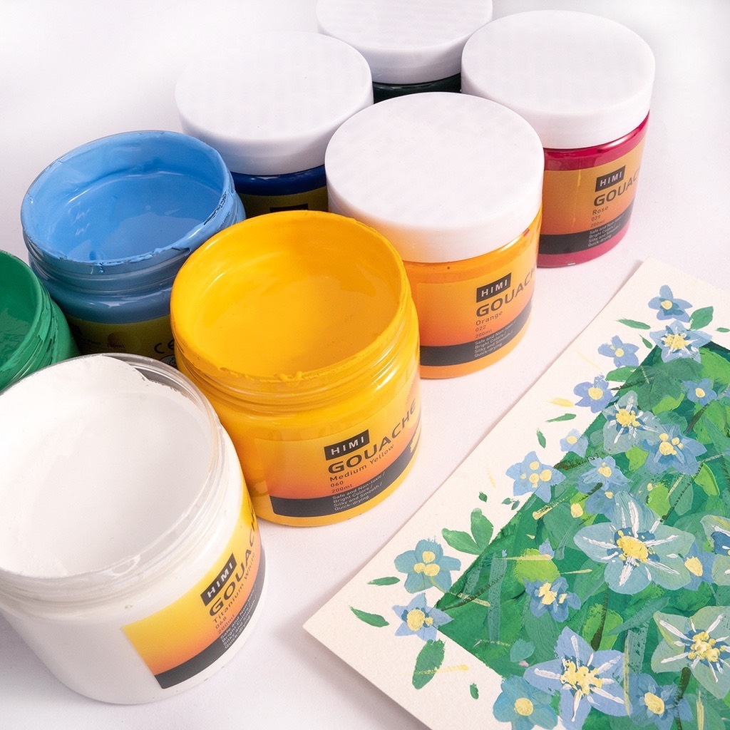 Màu vẽ Himi Gouache 200ml (12)