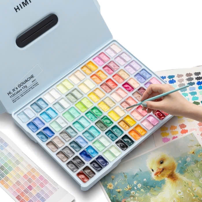 Màu vẽ Himi Gouache YSF237 112 màu 12g (5)