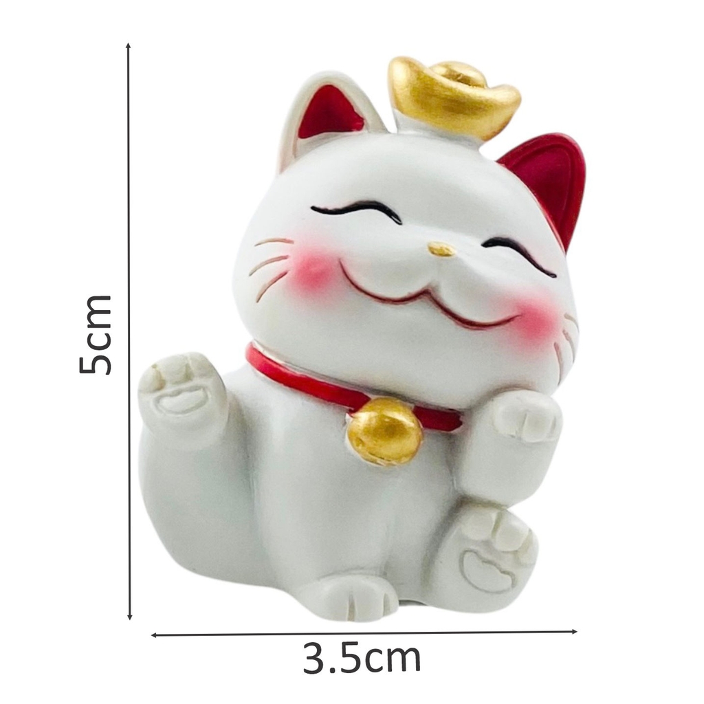 Mèo may mắn mini 2 con