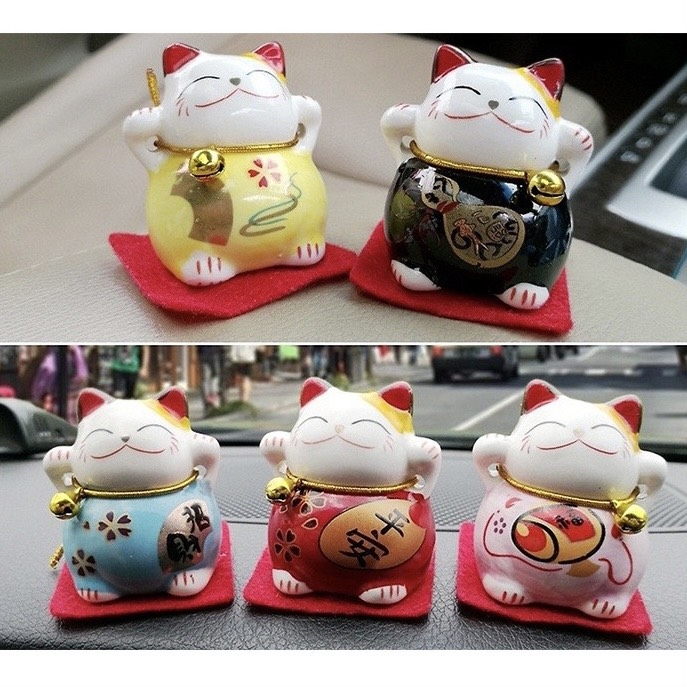 Mèo may mắn mini AL 415269 3.5x3.5x4cm