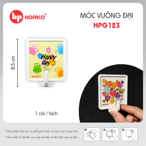 Móc dán tường Hofaco HPG123 (10)