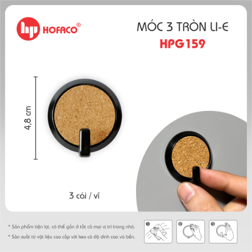 Móc dán tường Hofaco HPG159