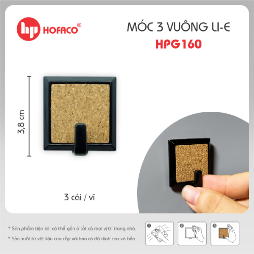 Móc dán tường Hofaco HPG160