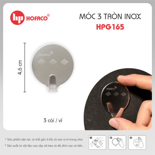 Móc dán tường Hofaco HPG165 (10)