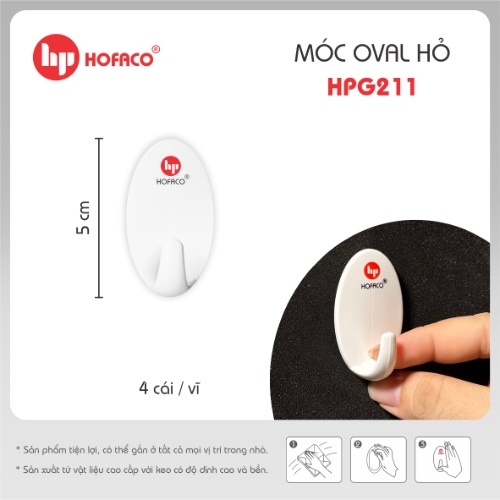 Móc dán tường Hofaco HPG187