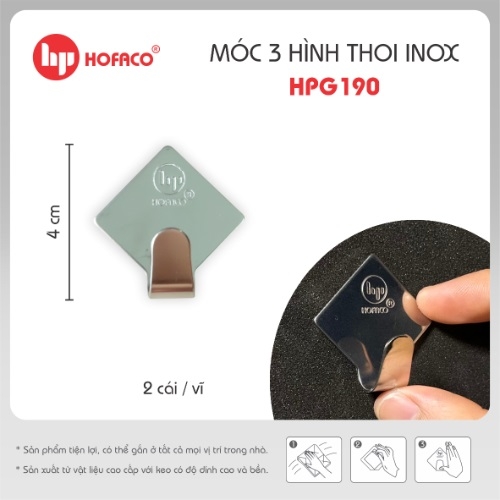 Móc dán tường Hofaco HPG190 (10)