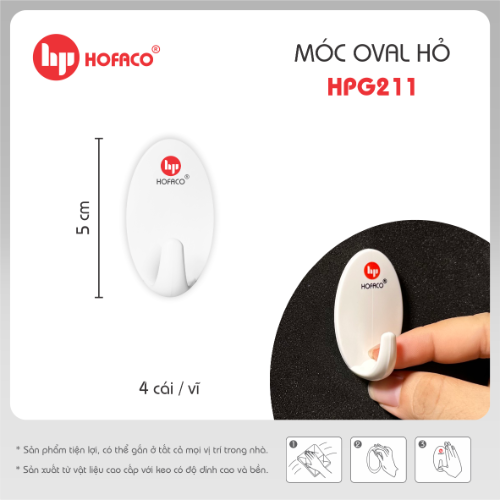 Móc dán tường Hofaco HPG211 (10)