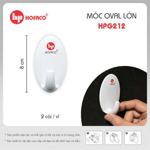 Móc dán tường Hofaco HPG212 (10)