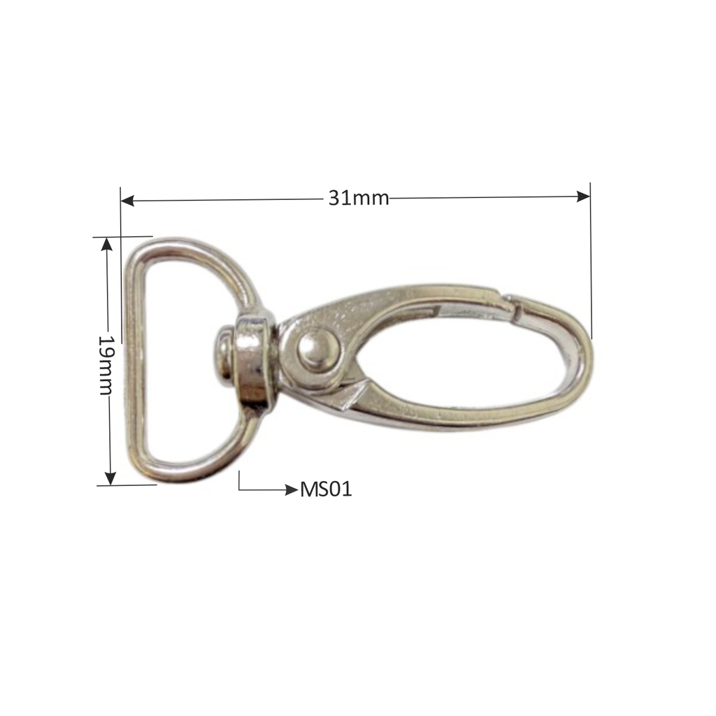 Móc giọt nước MS01/MS02/MS03/MS04, Móc khóa treo thẻ, Móc khoá đa năng, Khoen móc khóa (1000)