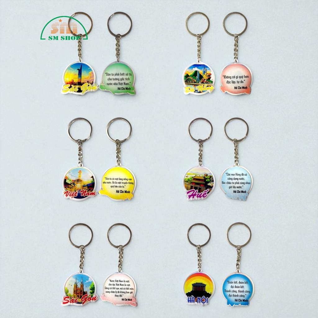 Móc khóa mica chủ đề Việt Nam