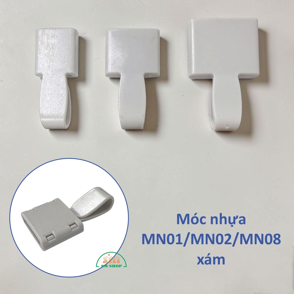 Móc nhựa MN01/MN02/MN08 xám