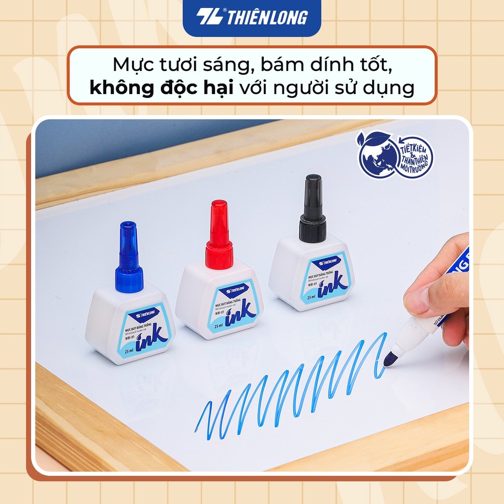 Mực lông bảng TL WBI-01 25ml (6/144)