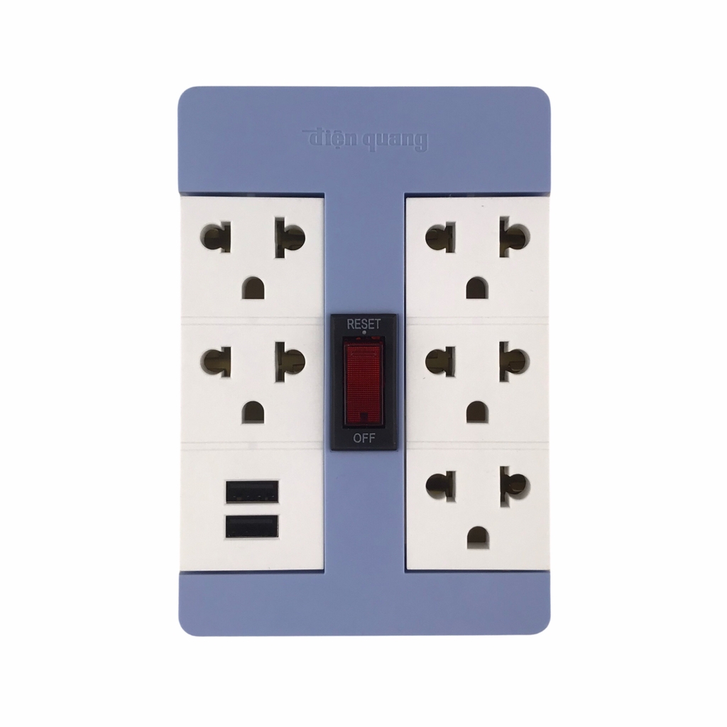 Ổ cắm xoay 90º ĐQ ĐQ ESK RT 2USB